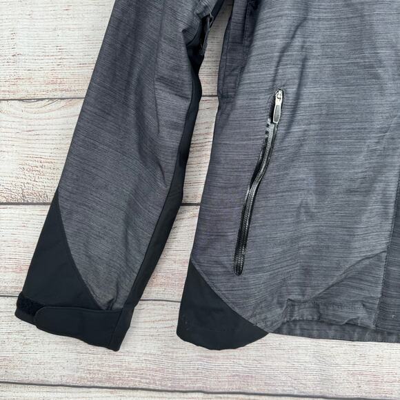 Columbia Removable Hood Snow Ski Jacket Womens Medium Gray Interchange No Liner - Picture 5 of 10